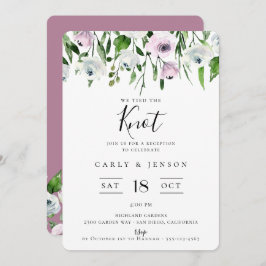 Inbjudan till elegant Garden Blommigt-mottagning