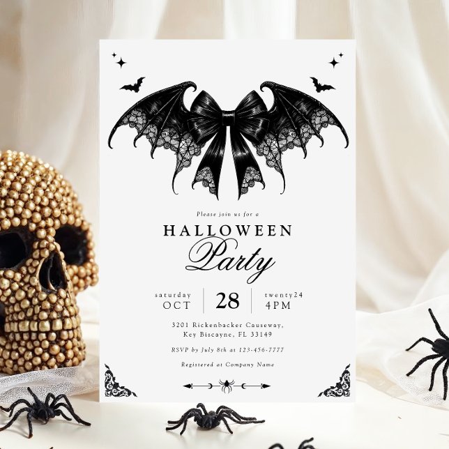 Inbjudan till elegant gotiic Halloween fest (Skapare uppladdad)