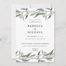 Inbjudan till elegant Grey Wedding