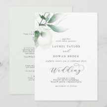 Inbjudan till elegant Grey Wedding