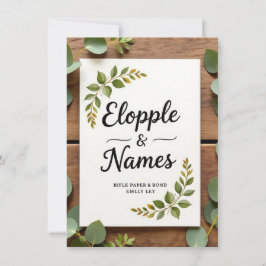 Inbjudan till elegant Grey Wedding | Minimal