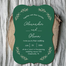 Inbjudan till elegant Grey Wedding | Skriptteckens