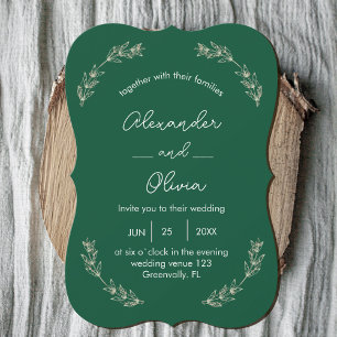 Inbjudan till elegant Grey Wedding Skriptteckens
