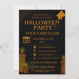 Inbjudan till elegant Halloween fest - Taloky Nigh