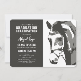 Inbjudan till elegant Hästhäst Studenten