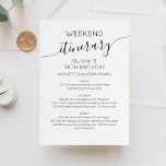 Inbjudan till elegant Helg på födelsedagsdagen<br><div class="desc">Tidslinje för elegantens minimalistiska moderna CalliGraph Helg-schema. Utformningen har en modern stil-textlayout i elegant. Om du vill göra avancerade ändringar väljer du alternativet "Klicka för att anpassa ytterligare" under Anpassa den här mallen.</div>