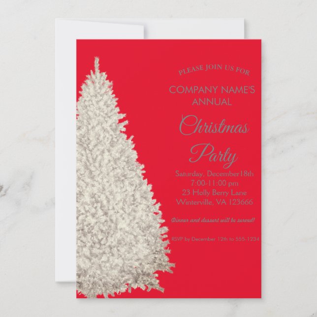 Inbjudan till elegant Julgran (Framsida)