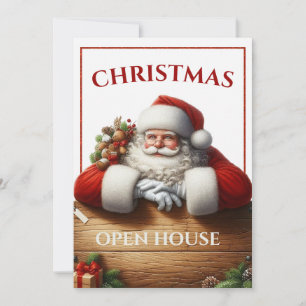 Inbjudan till elegant jultomte - öppet hus