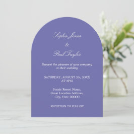 Inbjudan till elegant Lavender Arch-bröllop