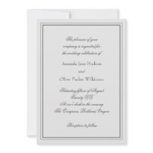 Inbjudan till elegant med två Gränser och skriptte