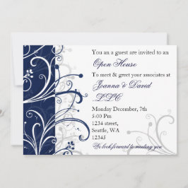 Inbjudan till elegant Navy Corporate Party