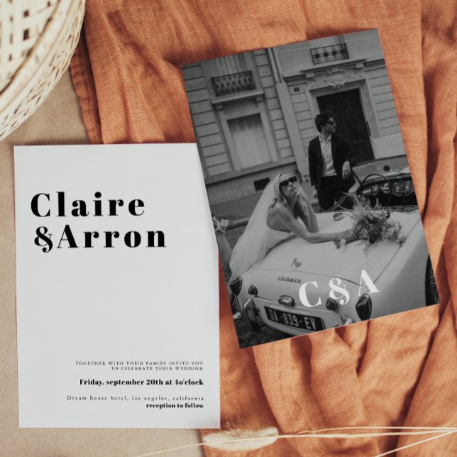 Inbjudan till elegant och Trendig bröllop (Skapare uppladdad)