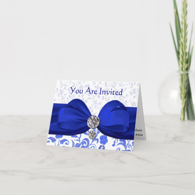 Inbjudan till elegant på födelsedag (Framsida)