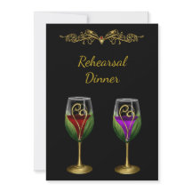 Inbjudan till elegant på sommarmiddag med Vin