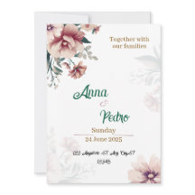 Inbjudan till elegant Personligt bröllp