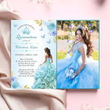inbjudan till elegant Quinceañera Quinceañera Blo