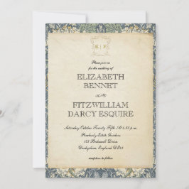 Inbjudan till elegant ReEmergency Era/Antique Wedd