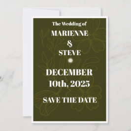Inbjudan till elegant Ro Watercolor Wedding -