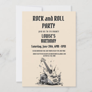 Inbjudan till elegant Rock and roll-part