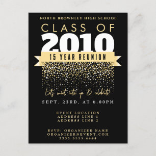 Inbjudan till elegant School Reunion Design