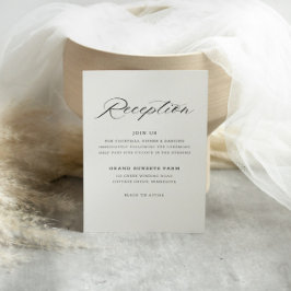 Inbjudan till elegant Script-mottagning