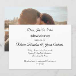 Inbjudan till elegant-skript - fotorepetition - mi