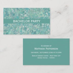 Inbjudan till elegant Stone Dot Bachelor Party Bil