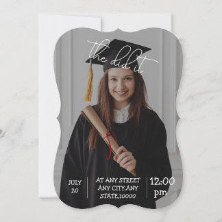 Inbjudan till elegant Studenten - "Det gjorde det!