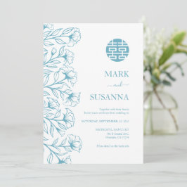 Inbjudan till elegant Traditional Chinese Wedding