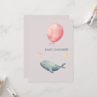 Inbjudan till Eleganten Baby Shower Girl
