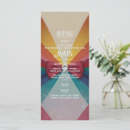 Inbjudan till Eleganten Rainbow Wedding