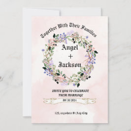 Inbjudan till elegantens Blommigt | ANPASSADE BRÖL