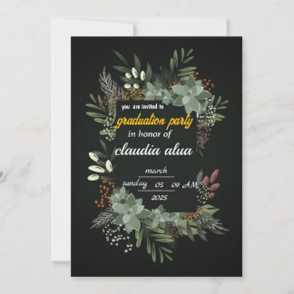 Inbjudan till elegantens botaniska Studentfest