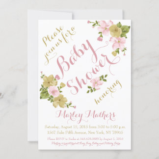 Inbjudan till elegantens handmålade Blomsterbabysk