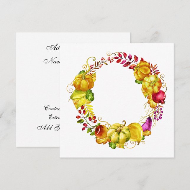 Inbjudan till elegantens infallningssäsong (Fram/baksida)