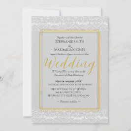 Inbjudan till elegantens katolska bröllop