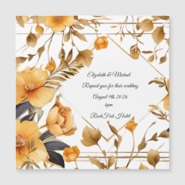 Inbjudan till elegantens minimalistiska bröllop