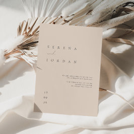Inbjudan till elegantens minimalistiska  Rosa-bröl