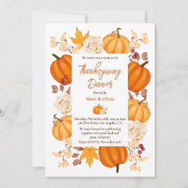 Inbjudan till elegantens Thanksgiving - middag