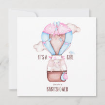 Inbjudan till Elephant Baby Shower
