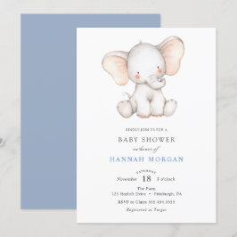 Inbjudan till Elephant Baby Shower