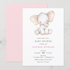 Inbjudan till Elephant Baby Shower