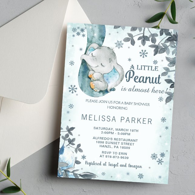 Inbjudan till Elephant Baby Shower (Skapare uppladdad)