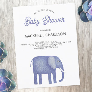 Inbjudan till Elephant Baby Shower