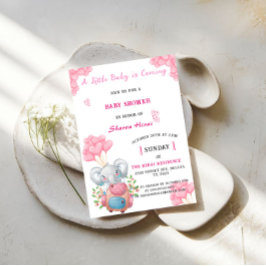 Inbjudan till Elephant Baby Shower