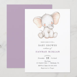 Inbjudan till Elephant Baby Shower