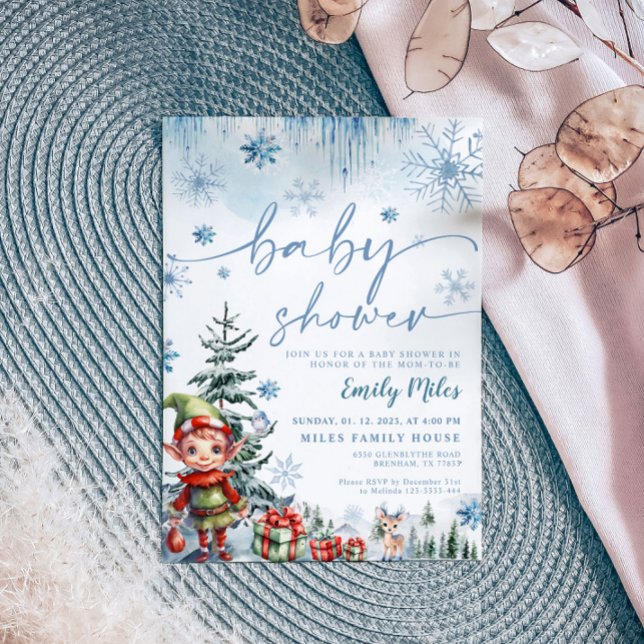 Inbjudan till Elf Baby Shower (Skapare uppladdad)