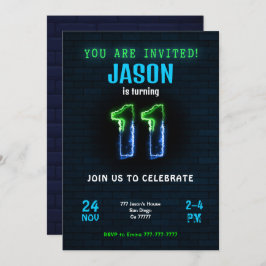 Inbjudan till elfte födelsedagen