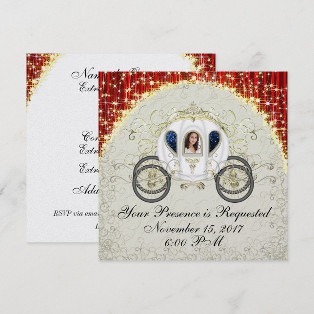 Inbjudan till en kunglig tillställning (Fram/baksida)