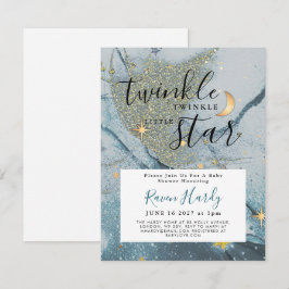 Inbjudan till en liten babystövel med Twinkle Twin